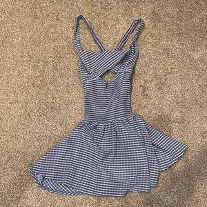 Princess Polly Navy and White Striped Dress